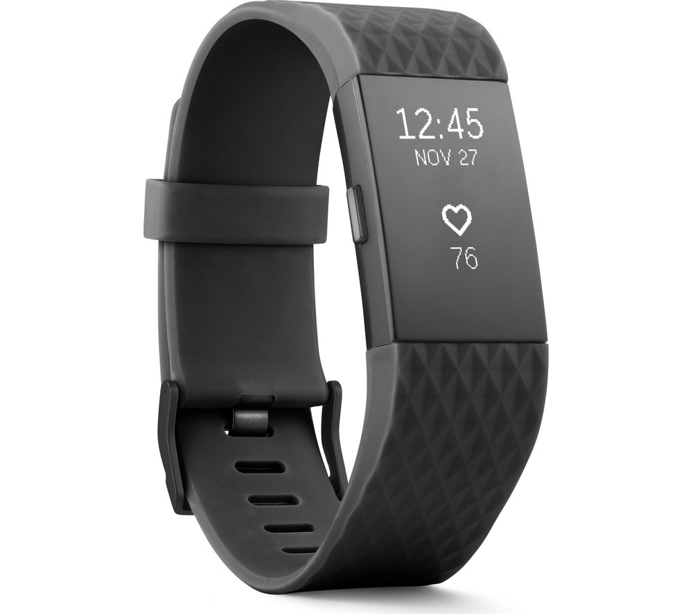 FITBIT Charge 2 - Gunmetal, Large