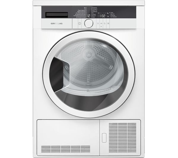 GRUNDIG GTN27110GW 7 kg Condenser Tumble Dryer - White, White