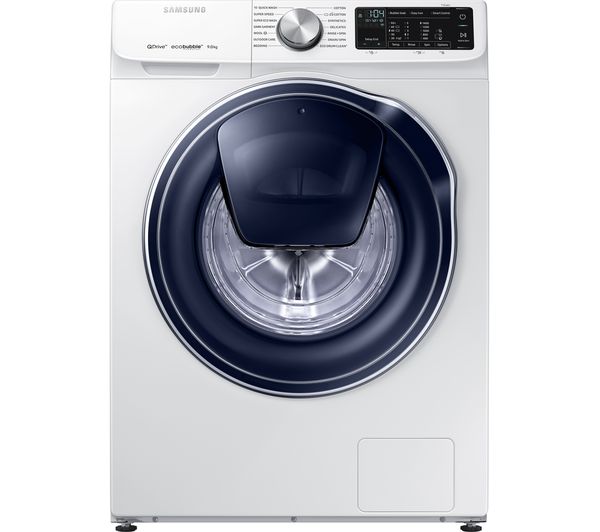 Samsung QuickDrive  AddWash WW90M645OPW Smart 9 kg 1400 Spin Washing Machine - White, White