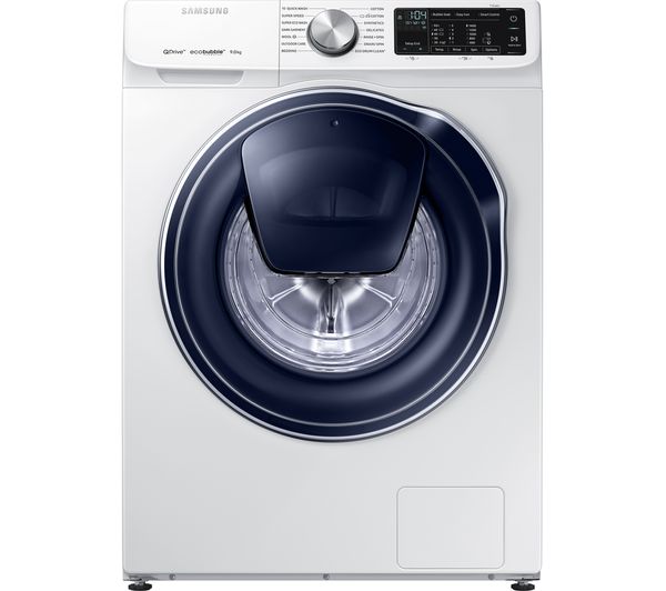 SAMSUNG QuickDrive  AddWash WW90M645OPW Smart 9 kg 1400 Spin Washing Machine - White, White