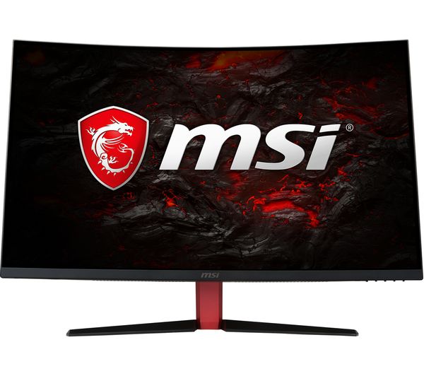 MSI Optix AG32C Full HD 31.5" Curved LED Monitor - Red & Black, Red