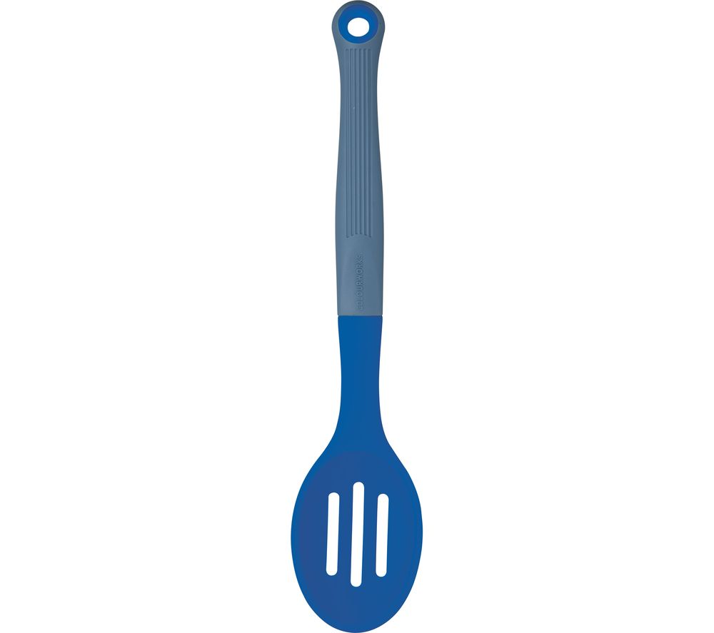 Slotted Spoon - Grey & Blue, Grey