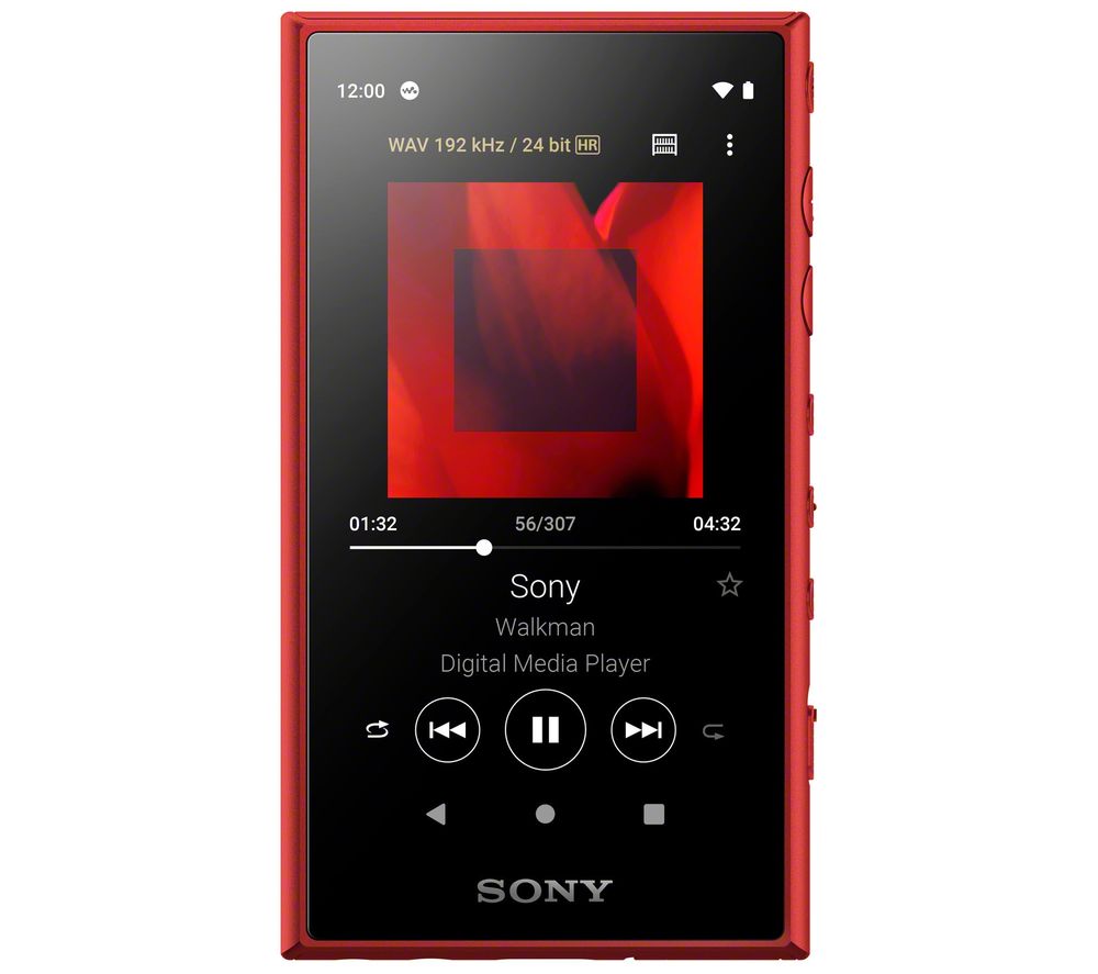 SONY Walkman NW-A105 Touchscreen MP3 Player - 16 GB, Red, Red