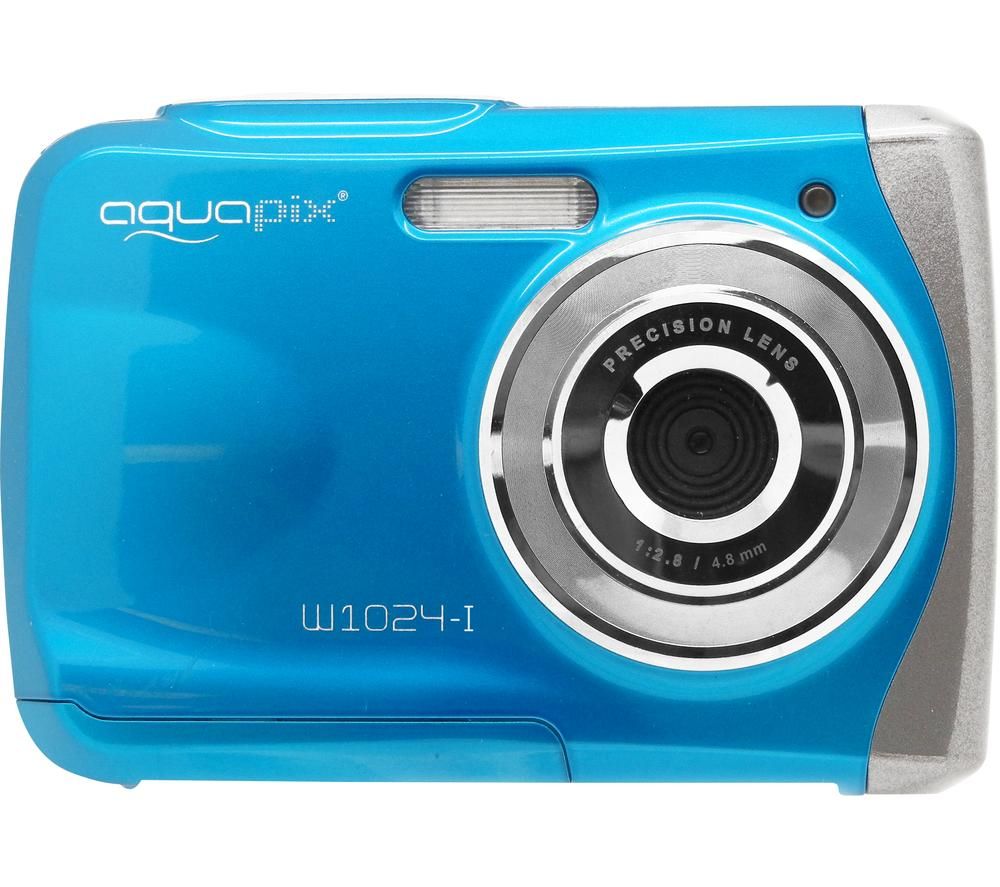 AQUAPIX Splash W1024 High Performance Compact Camera - Ice Blue, Blue