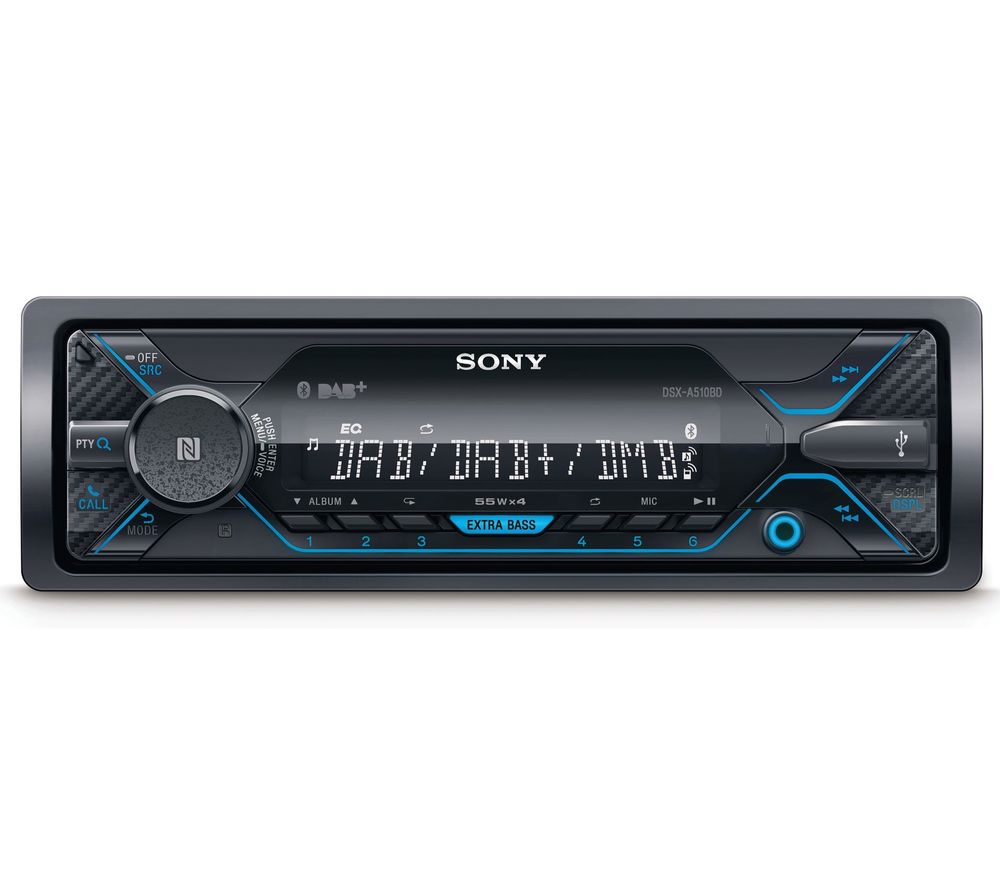 SONY DSX-A510KIT Smart Bluetooth Car Radio - Black, Black