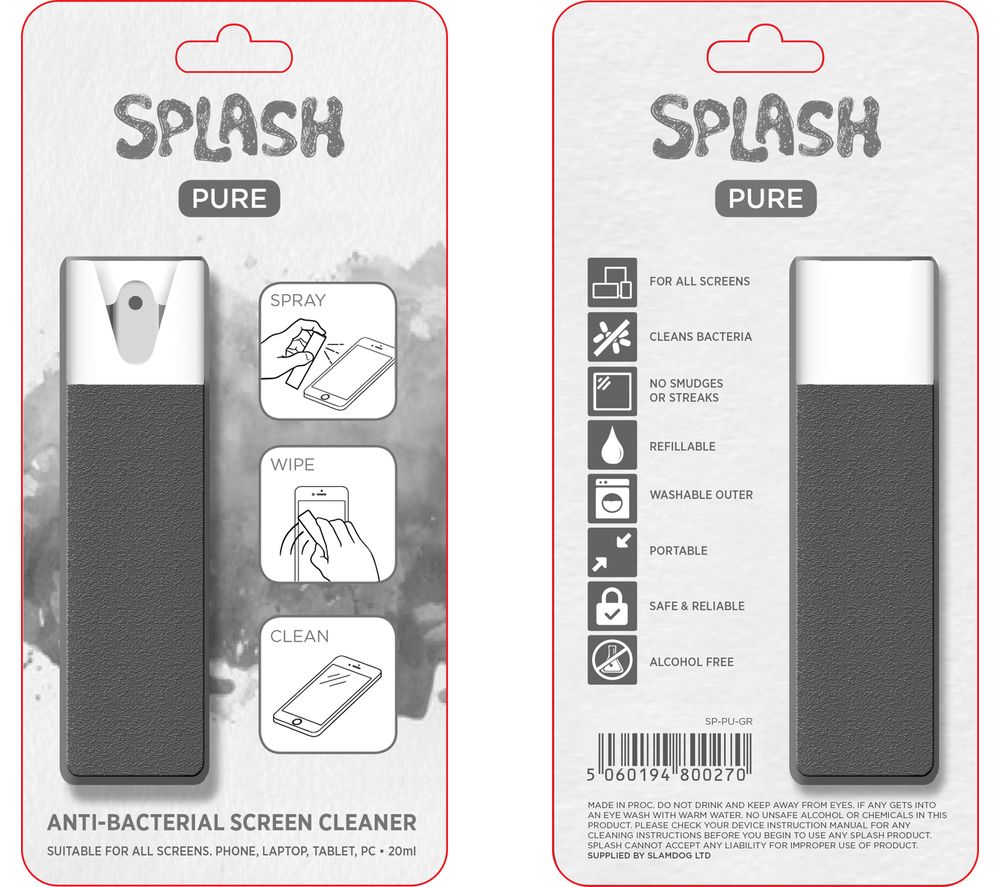 Pure Screen Cleaner - Grey, Grey