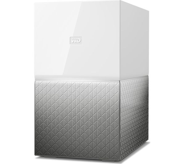 WD My Cloud Home Duo NAS Drive - 4 TB, White, White