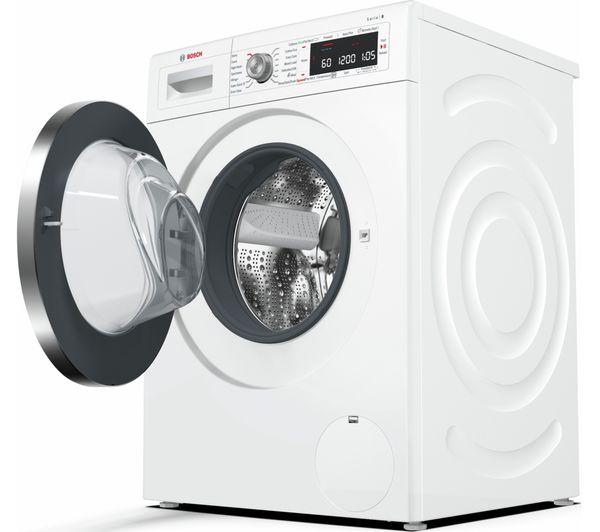 Bosch Serie 8 WAW325H0GB Smart 9 kg 1600 Spin Washing Machine - White, White