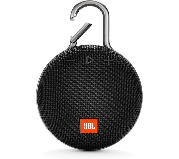 JBL Clip 3 Portable Bluetooth Speaker - Black, Black