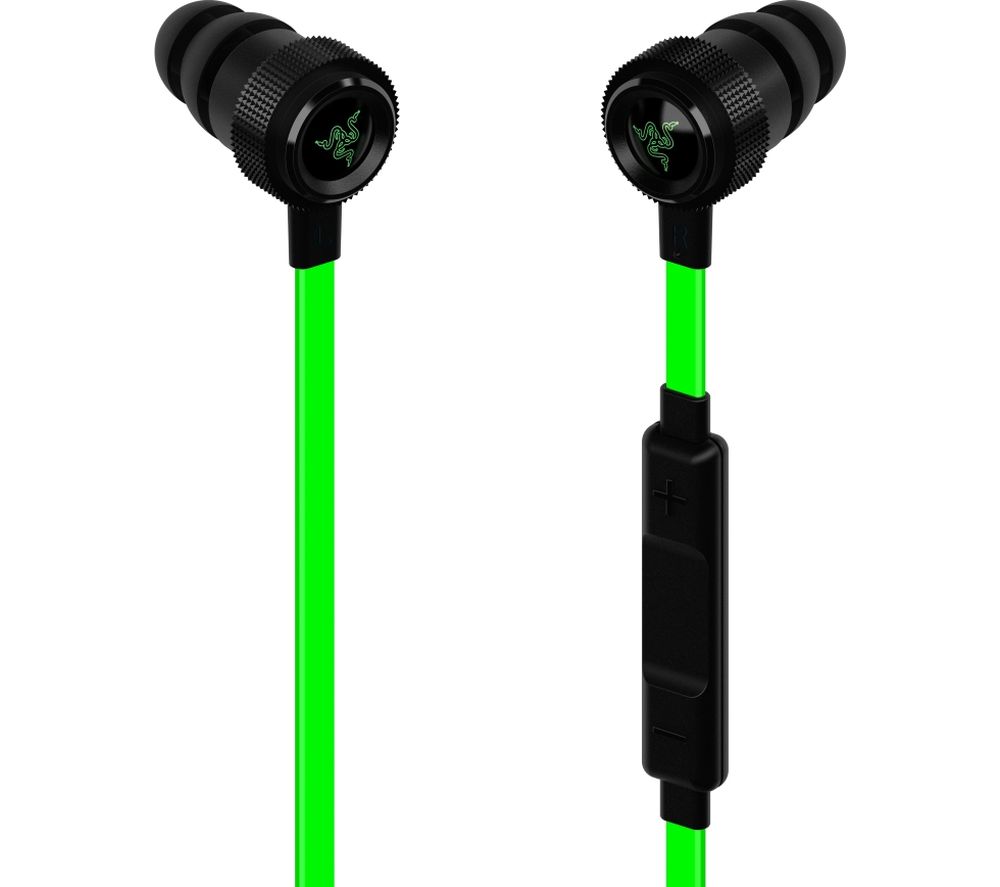 RAZER Hammerhead Pro V2 Gaming Headset  Green & Black, Green