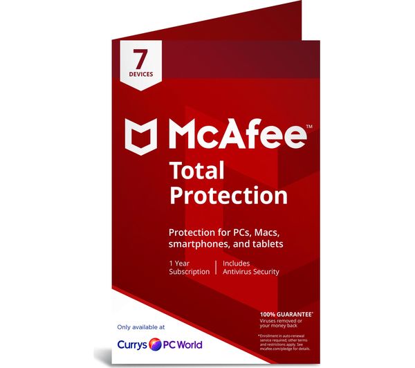 MCAFEE Total Protection - 1 year for 7 devices