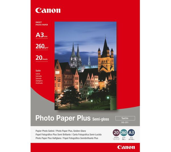 CANON SG-201 A3 Semi-Gloss Photo Paper - 20 Sheets