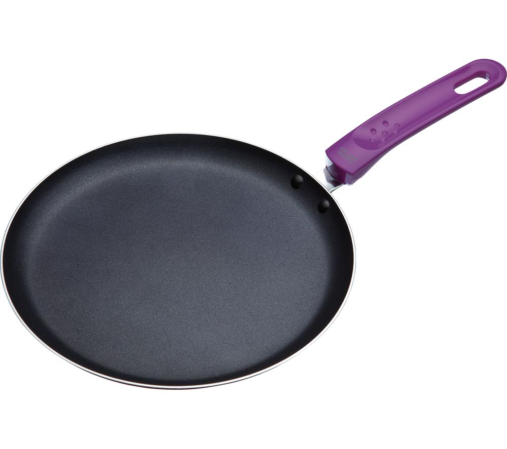 24 cm Non-stick Cr?pe Pan - Grey & Purple, Grey
