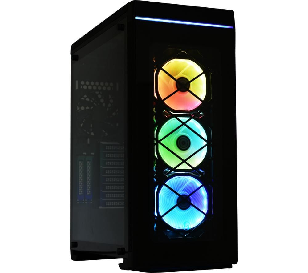 LIAN-LI Alpha 550W RGB ATX Mid-Tower PC Case - Black, Black
