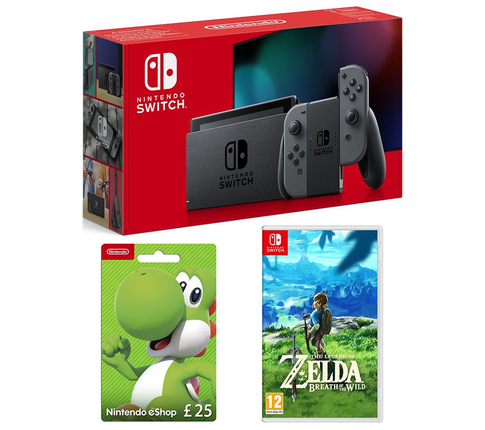 NINTENDO Switch, The Legend of Zelda: Breath of the Wild & eShop Gift Card Bundle