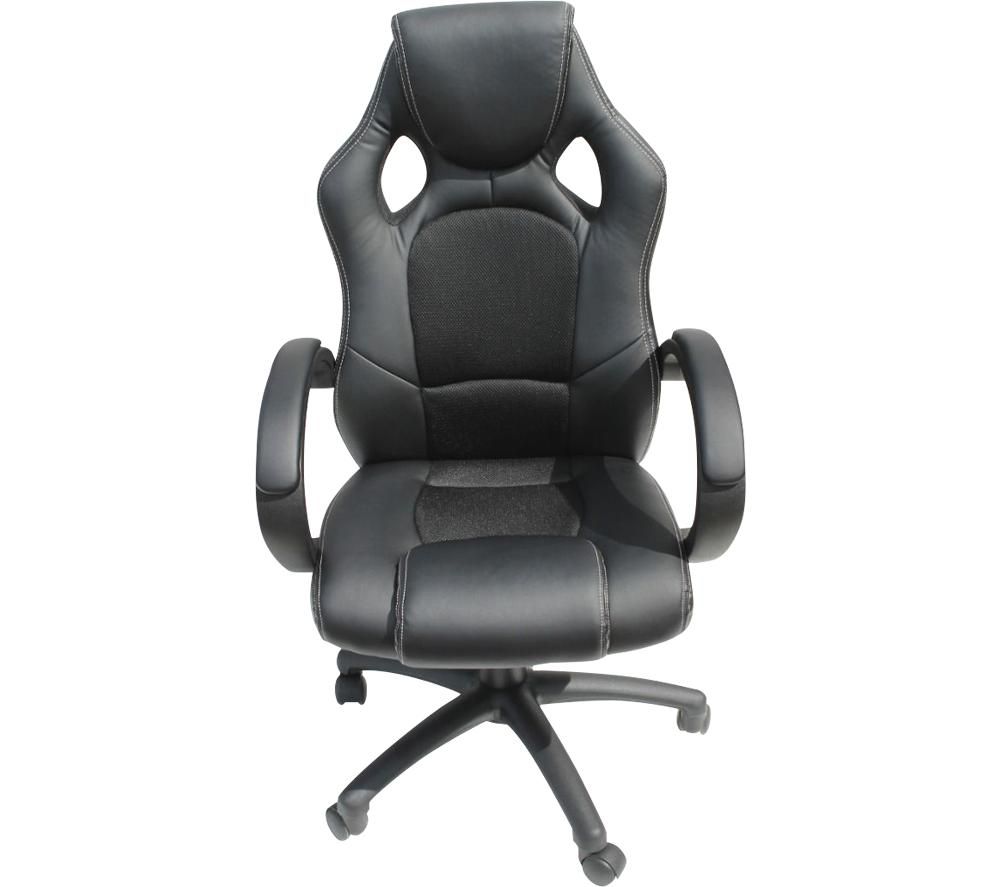 ALPHASON Daytona Faux-Leather Tilting Executive Chair - Black, Black