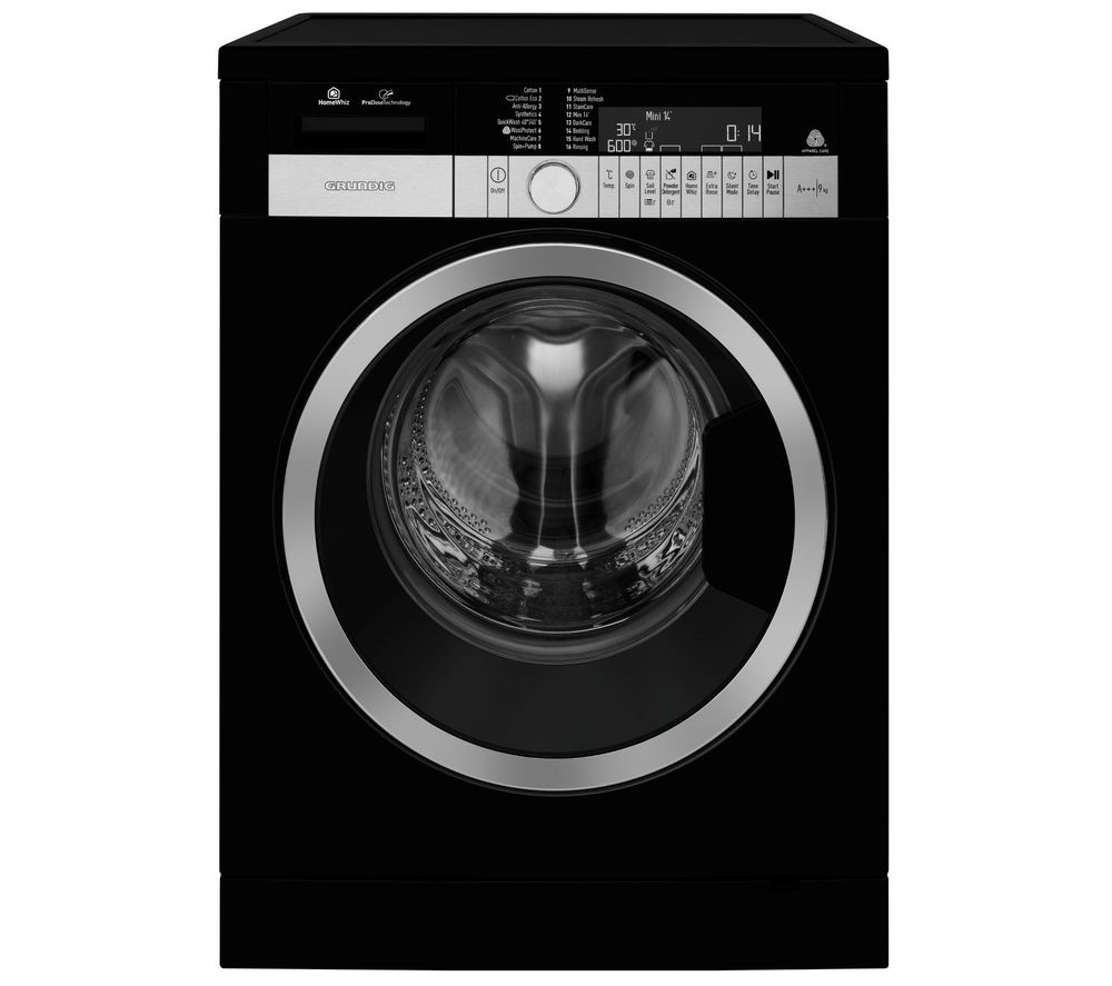 GRUNDIG GWN59650CHB WiFi-enabled 9 kg 1600 Spin Washing Machine - Black, Black