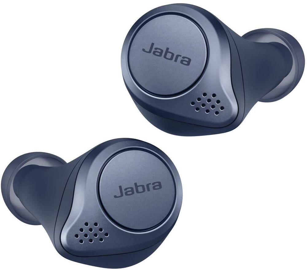 JABRA Elite Active 75T Wireless Bluetooth Noise-Cancelling Earbuds - Navy, Navy