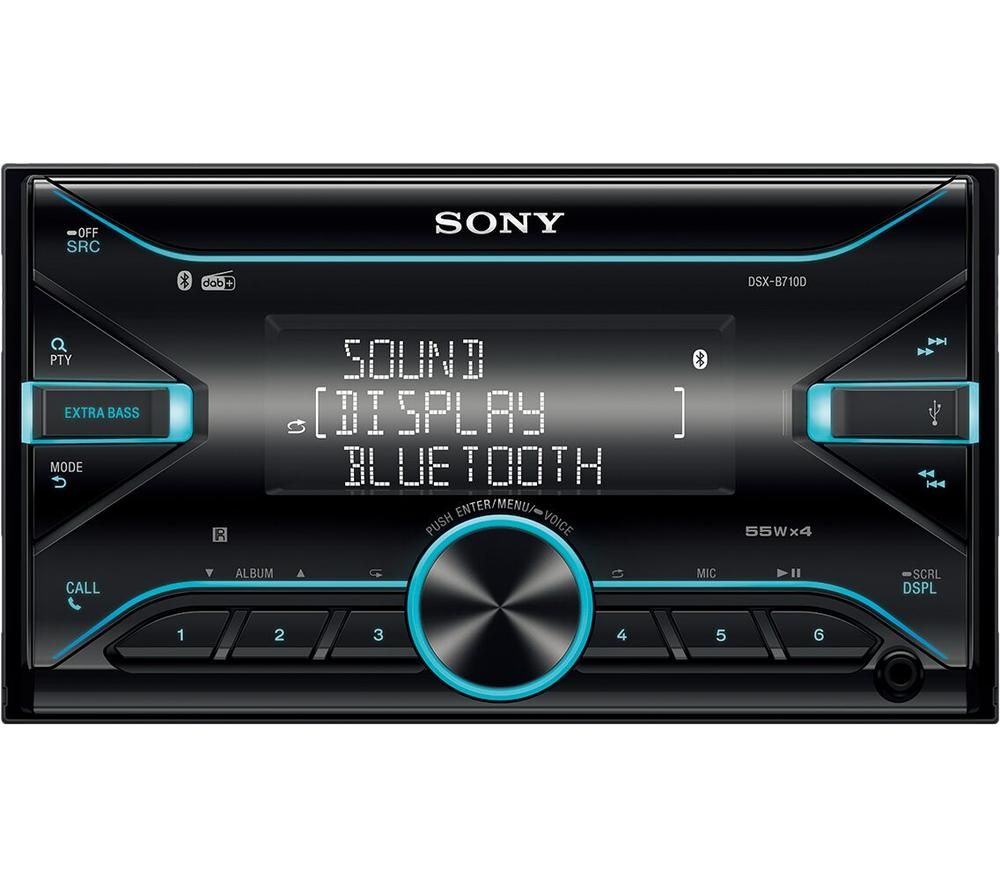 SONY DSX-B710D Smart Bluetooth Car Radio - Black, Black