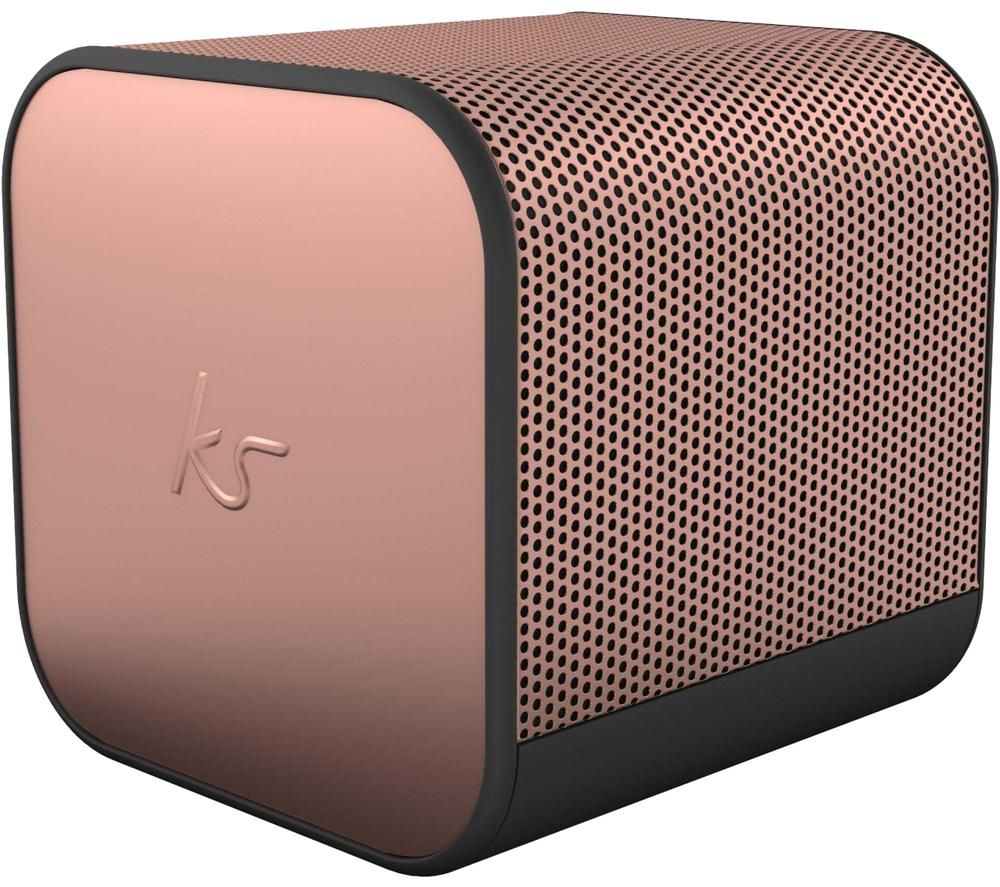 Kitsound BoomCube Portable Bluetooth Speaker - Rose Gold, Gold