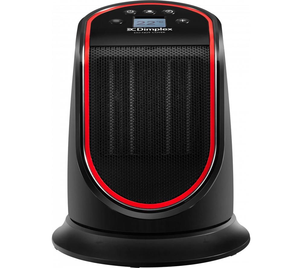 DIMPLEX M2GTS Portable Hot & Cool Ceramic Fan Heater - Black & Red, Black