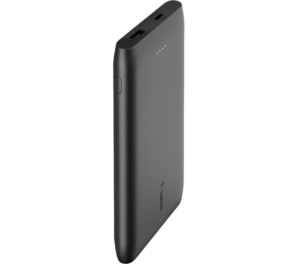 BELKIN 10000 mAh Portable Power Bank with 18 W USB-C Fast Charge - Black, Black