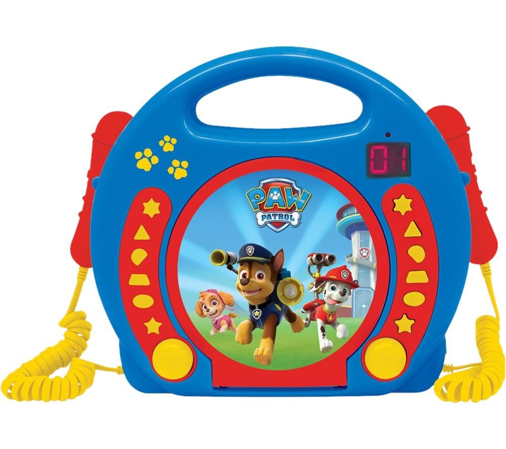 LEXIBOOK Paw Patrol CD Player with Microphones