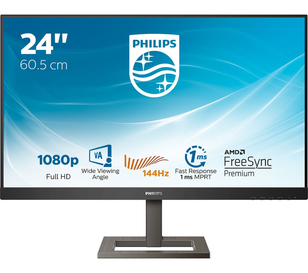 PHILIPS 242E1GAEZ Full HD 23.8" LCD Monitor - Black, Black