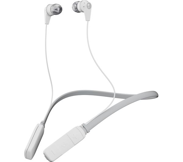SKULLCANDY Ink'd Wireless Bluetooth Headphones - White & Grey, White