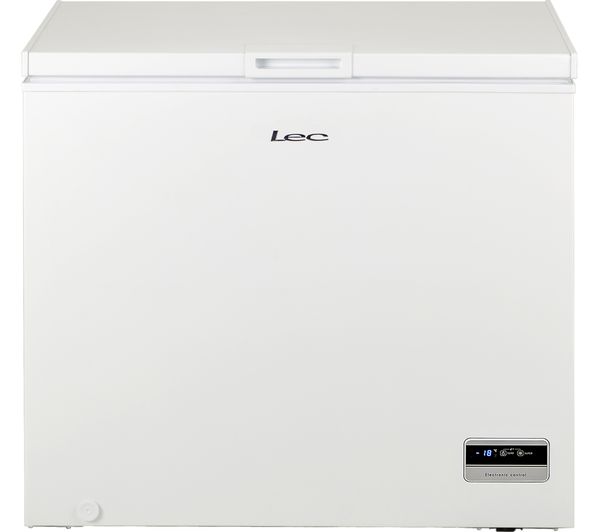LEC CF200L Chest Freezer - White, White