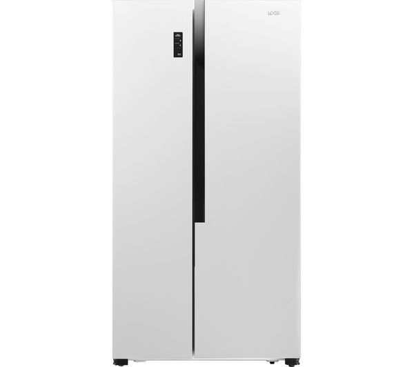 LOGIK American-Style Fridge Freezer White LSBSW18, White