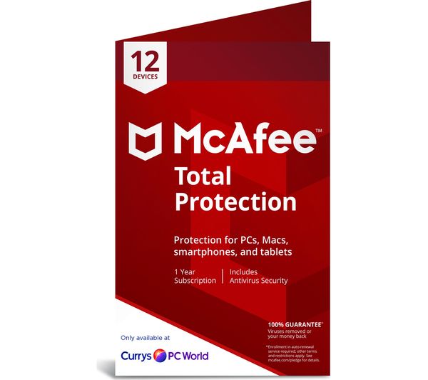 MCAFEE Total Protection - 1 year for 12 devices