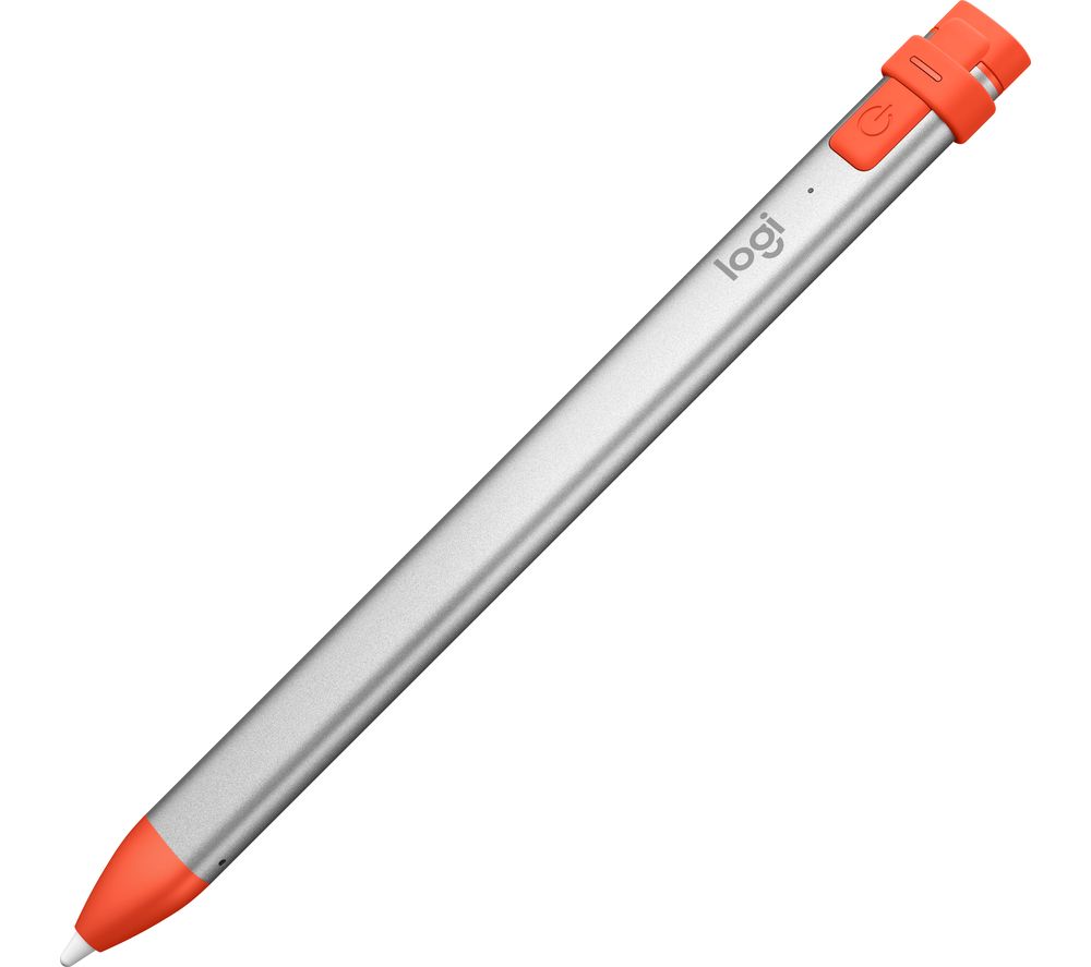 LOGITECH Crayon Smart Pencil - Silver & Orange, Silver/Grey,Orange