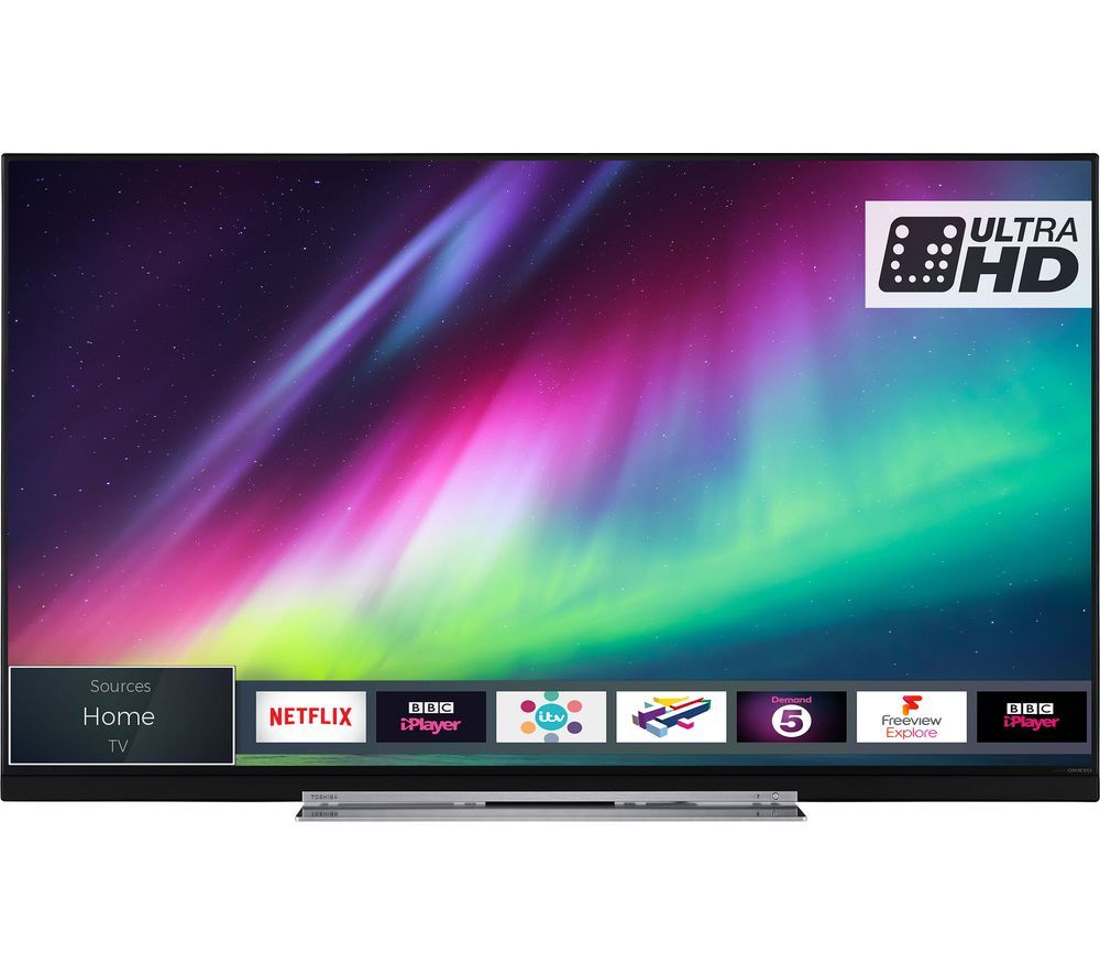 55"  TOSHIBA 55U7863DB  Smart 4K Ultra HD HDR LED TV, Gold