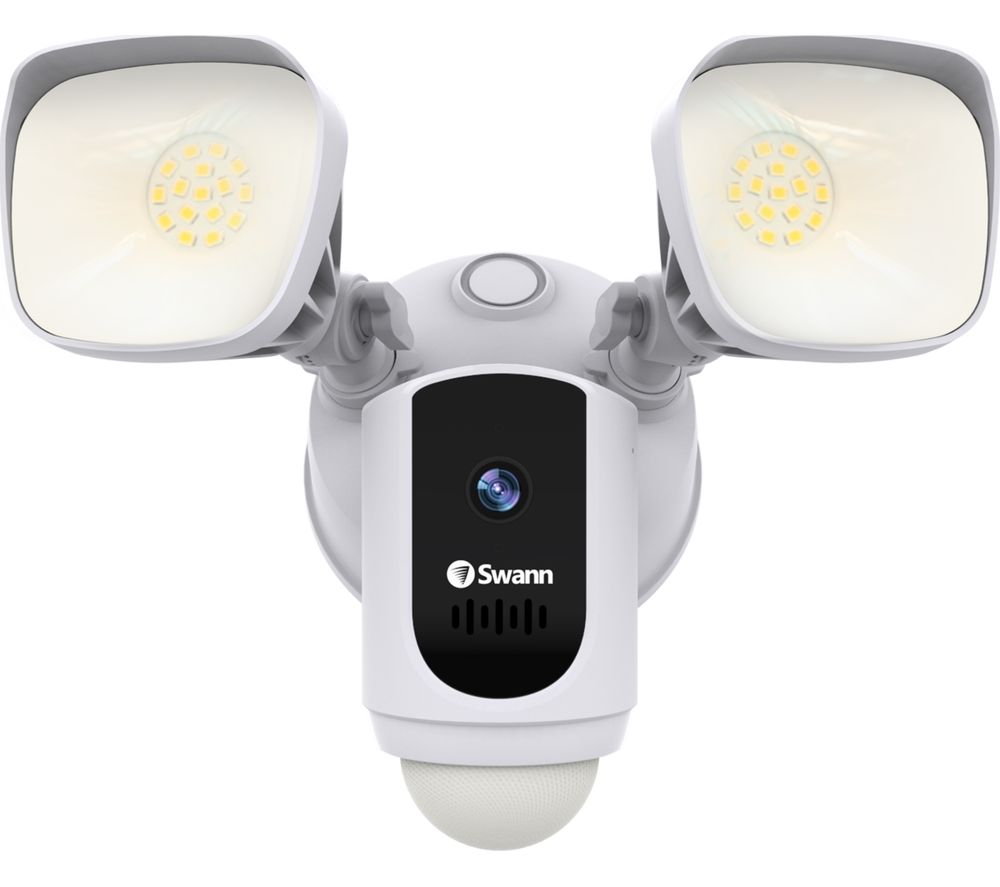 SWANN SWWHD-FLOCAMW Floodlight Full HD 1080p WiFi Security System - White, White