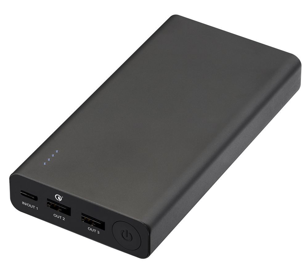 GOJI G6P20PD20 Portable Power Bank - Black, Black