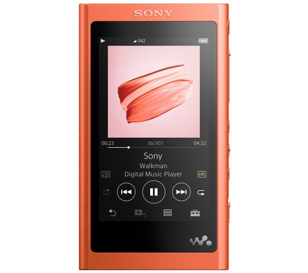 SONY Walkman NW-A55L Touchscreen MP3 Player with FM Radio - 16 GB, Red, Red