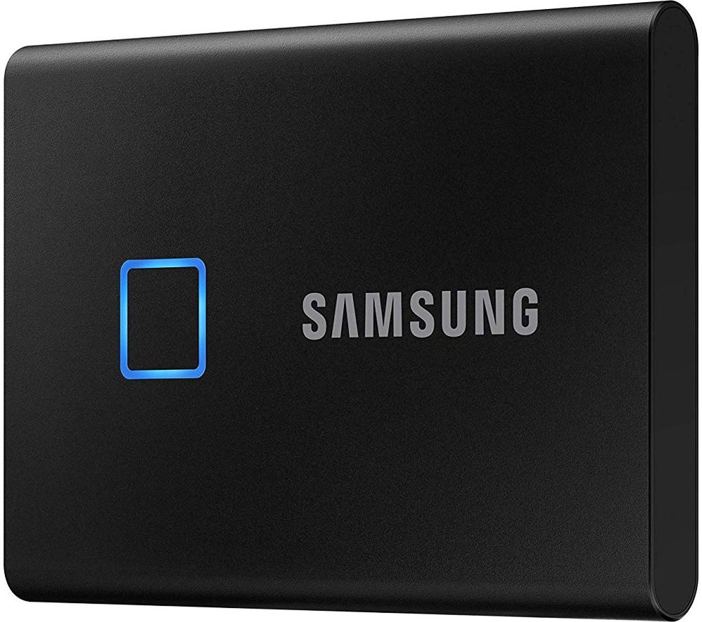 SAMSUNG T7 Touch External SSD - 2 TB, Black, Black