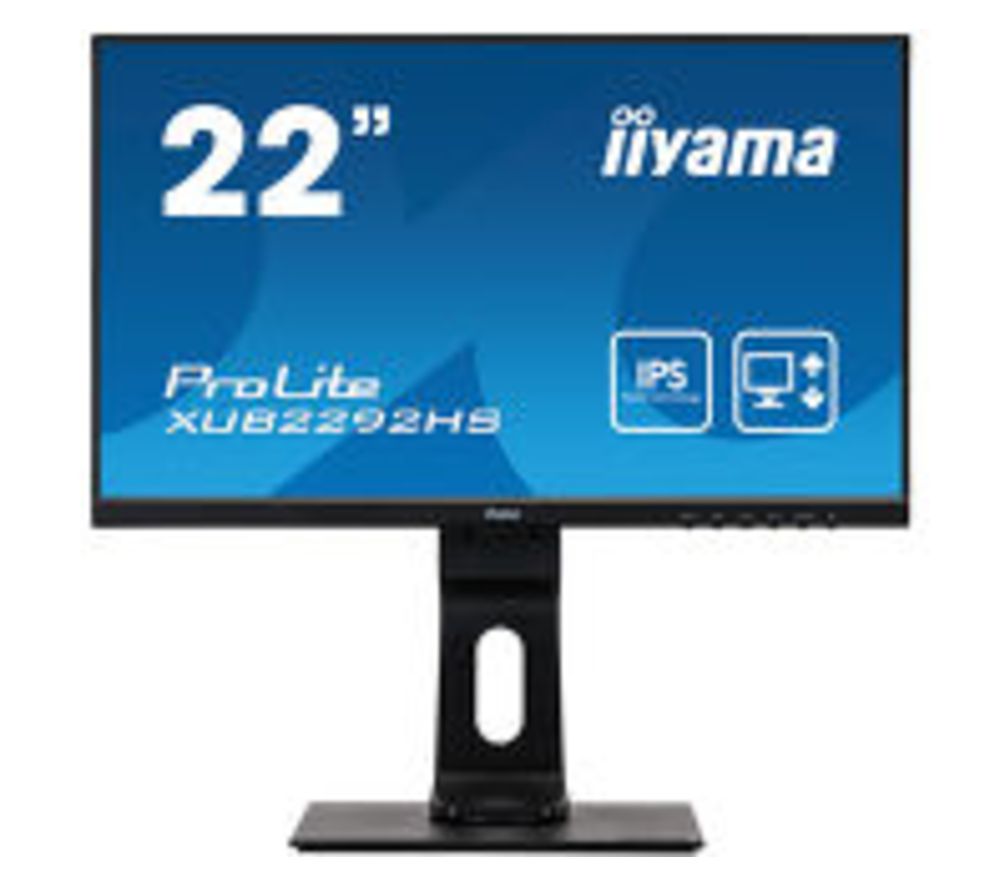 IIYAMA ProLite XUB2292HS-B1 Full HD 22" IPS LCD Monitor - Black, Black