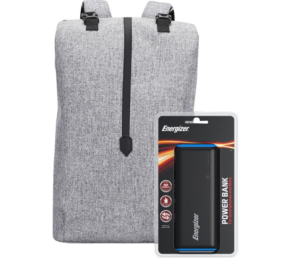 ENERGIZER EPB004 Backpack with Power Bank - Grey, Grey