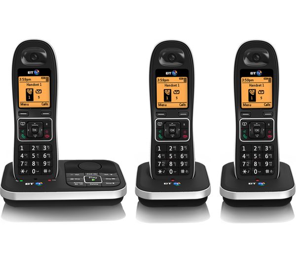 BT 7610 Cordless Phone with Answering Machine - Triple Handsets