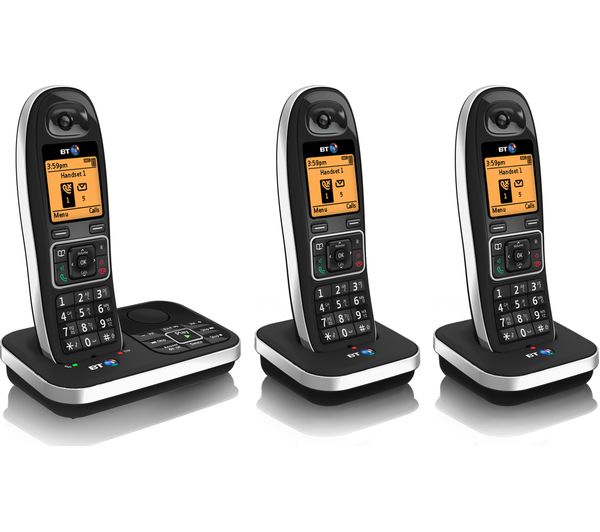 BT 7610 Cordless Phone with Answering Machine - Triple Handsets