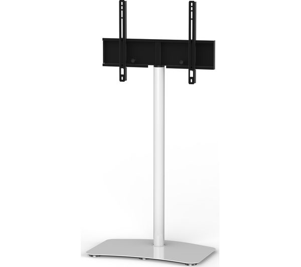 SONOROUS Contemporary PL2800-WHT 650 mm TV Stand with Bracket - White, White