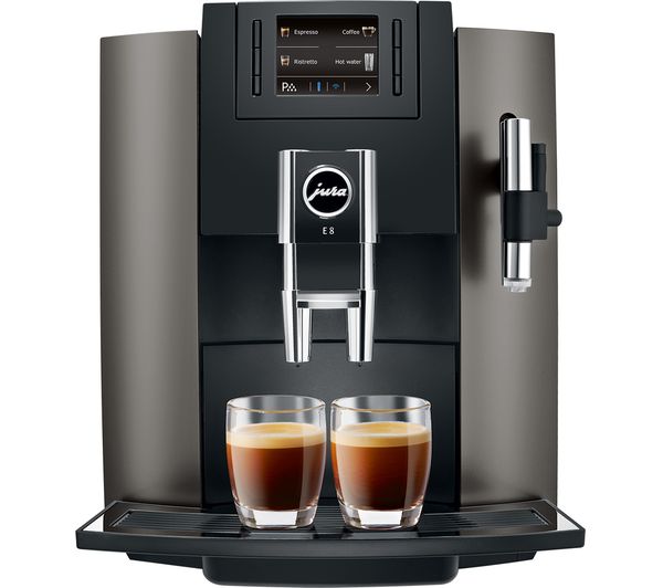 JURA E8 Bean to Cup Coffee Machine - Dark Inox