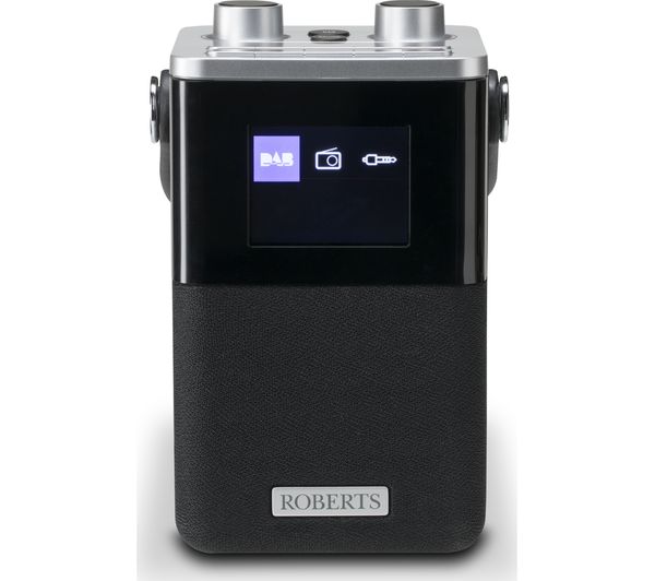 ROBERTS PLAY-T1 Portable DAB Radio - Black & Silver, Black