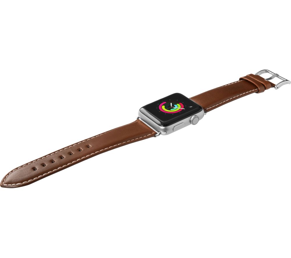 LAUT Apple Watch 42 / 44 mm Oxford Leather Loop Strap - Tobacco, Small