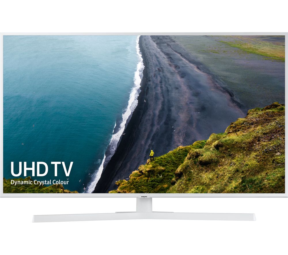 SAMSUNG UE43RU7410UXXU 43" Smart 4K Ultra HD HDR LED TV with Bixby - White, White