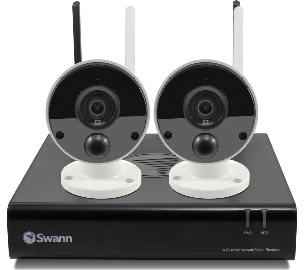 SWANN NVW-490 4-Channel Full HD 1080p Security System - 16 GB, 2 Cameras