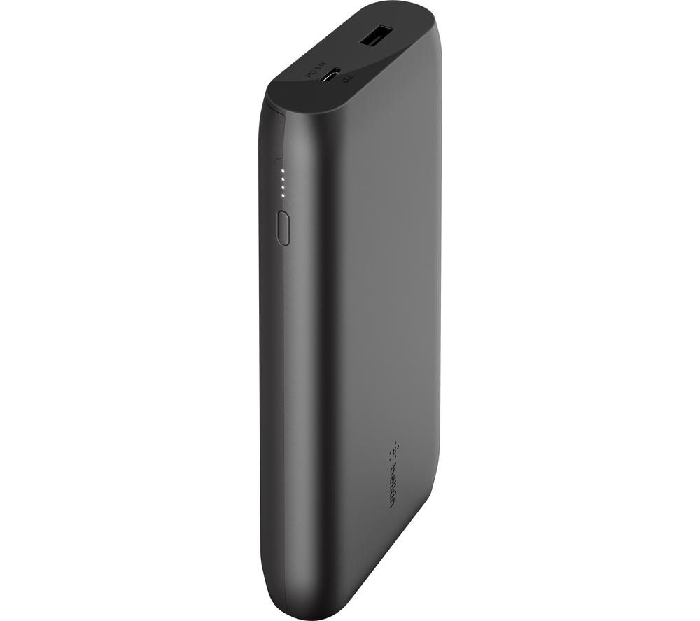 BELKIN 20000 mAh Portable Power Bank with 30 W USB-C Fast Charge - Black, Black