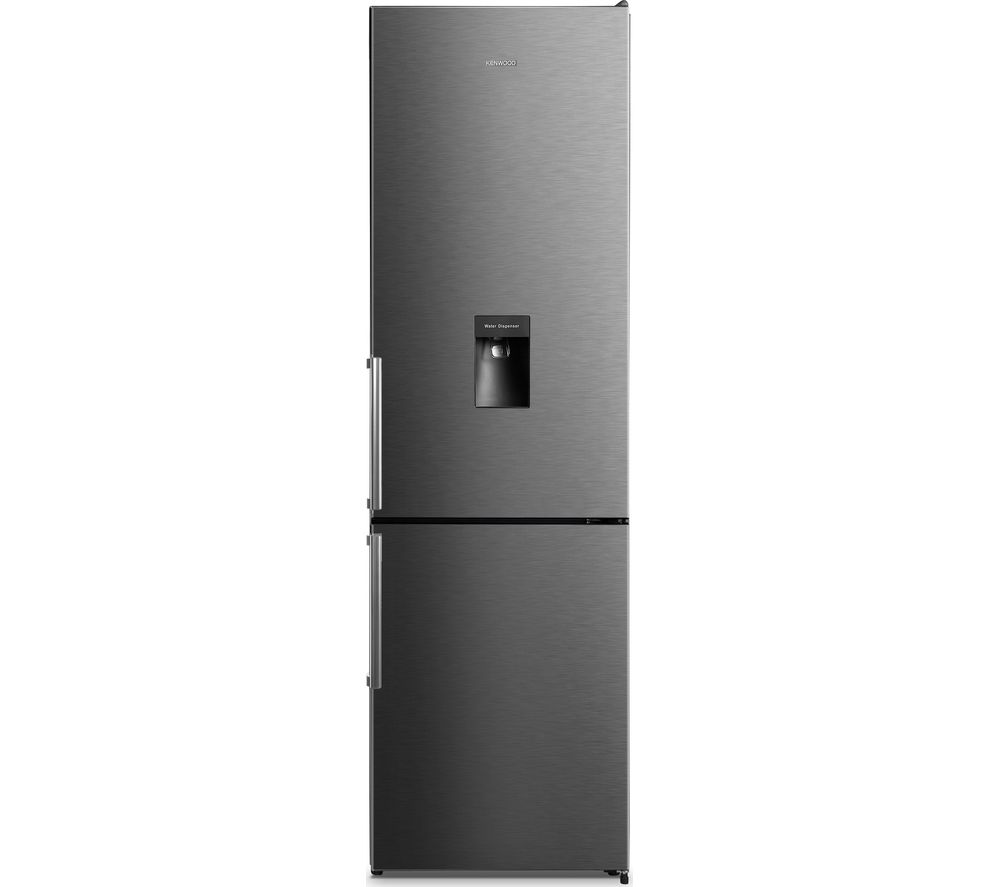 KENWOOD KNFD2MT18 70/30 Fridge Freezer - Black Steel, Black